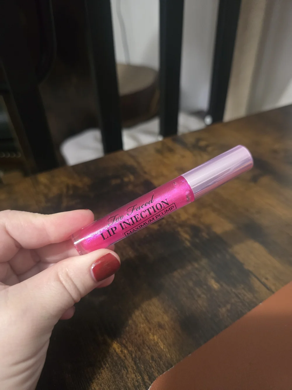 Too Faced Lip Injection Maximum Plump Lip Gloss - Pink Shimmer